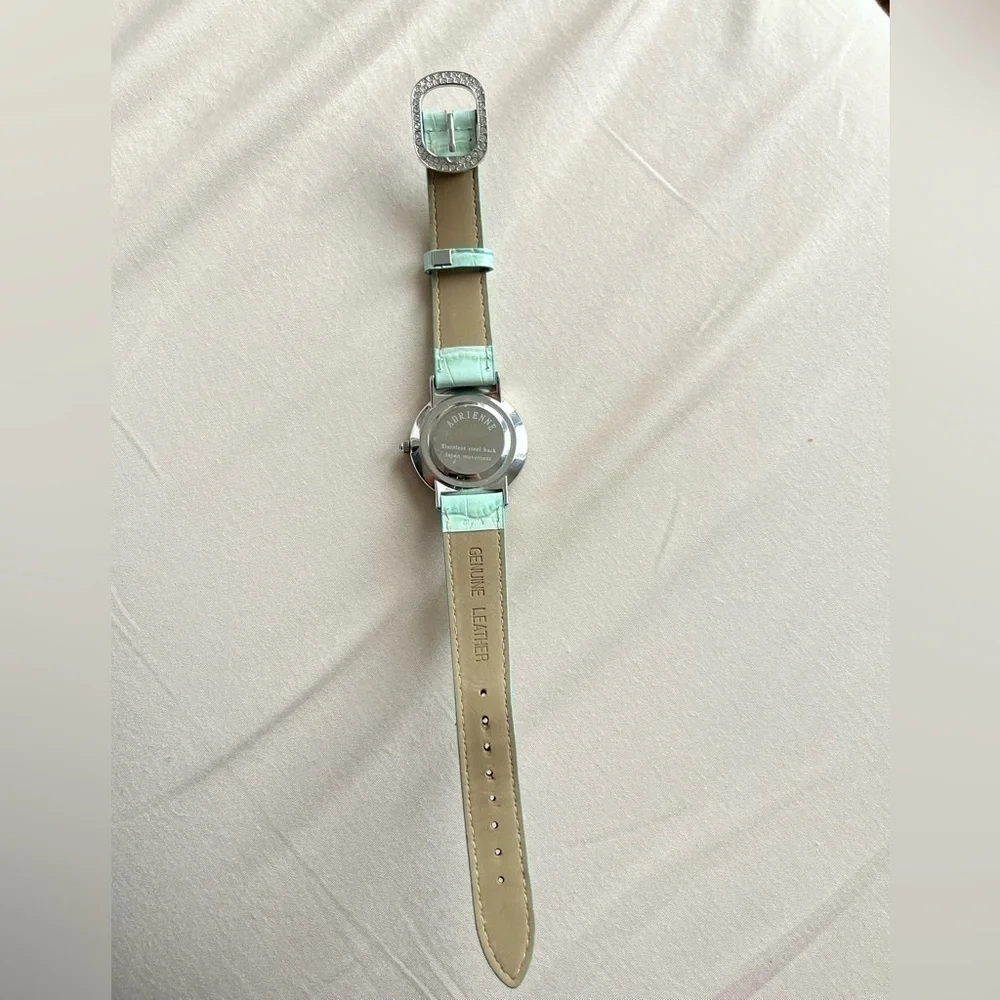 Adrienne Crystal Turquoise Quartz Wrist Watch